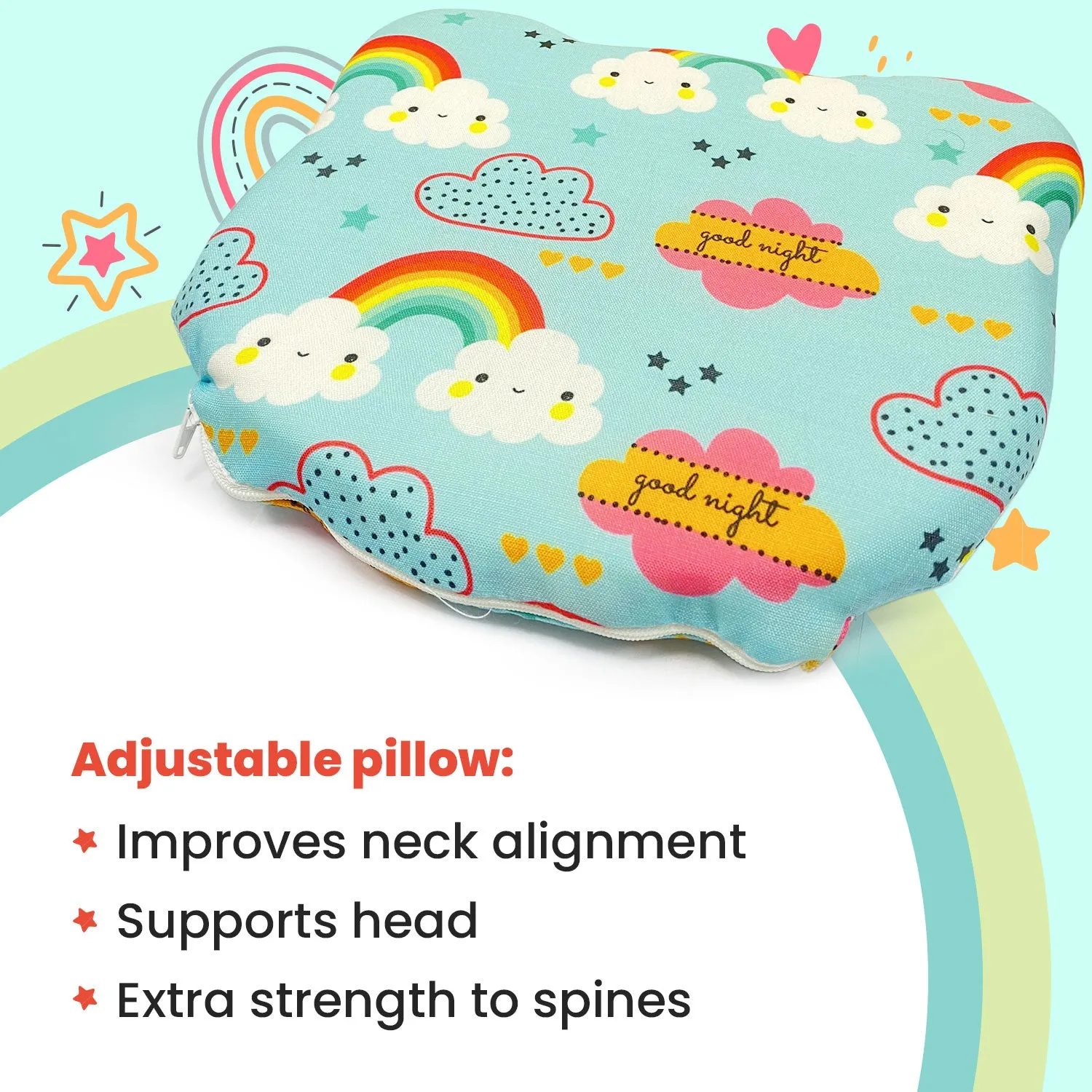 Kid's Cat Shape Memory Foam Pillow