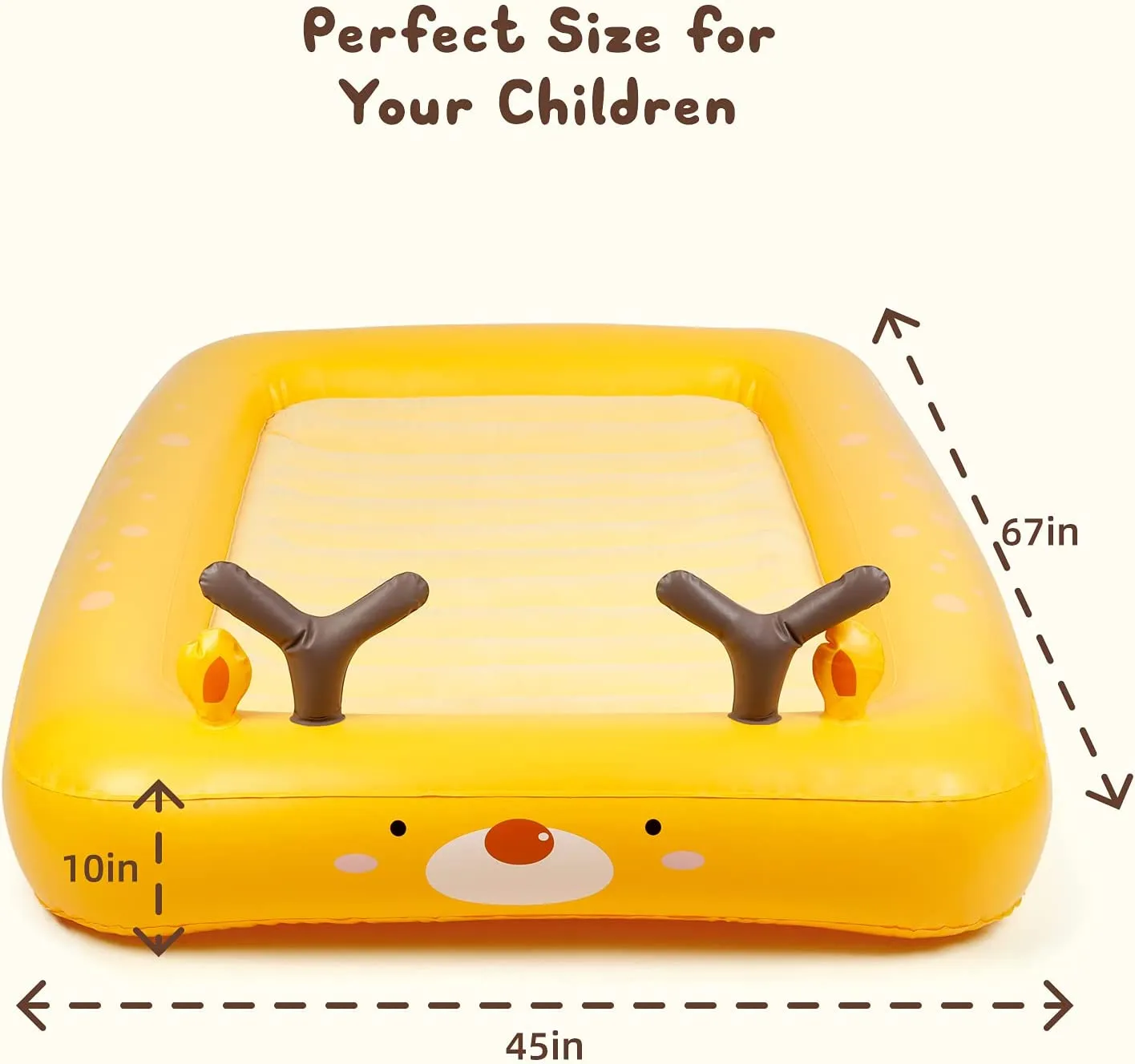 Kids Inflatable Travel Bed with Electric Air Pump