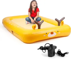 Kids Inflatable Travel Bed with Electric Air Pump