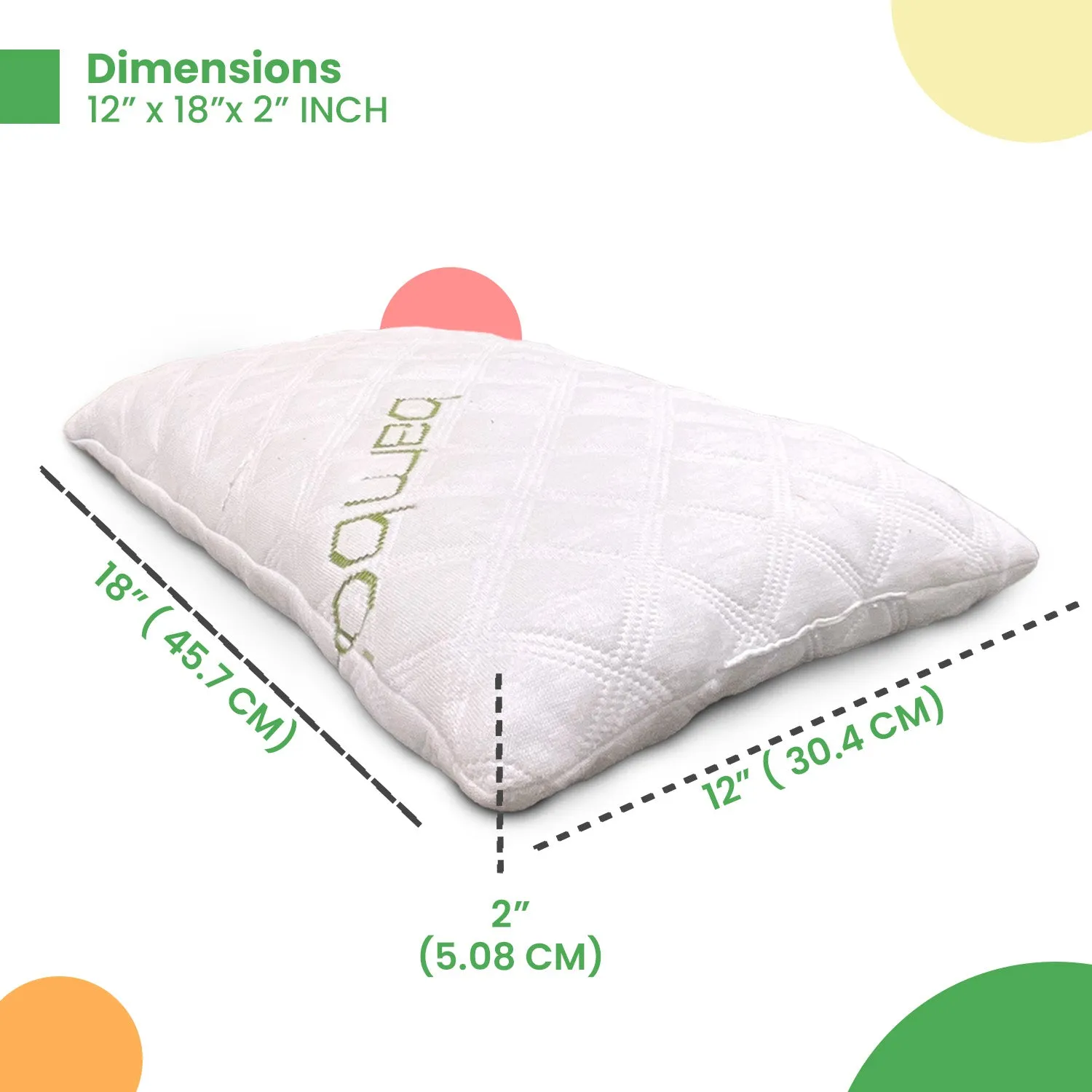 Kid's Super-Soft Shredded Memory Foam Bamboo Pillow