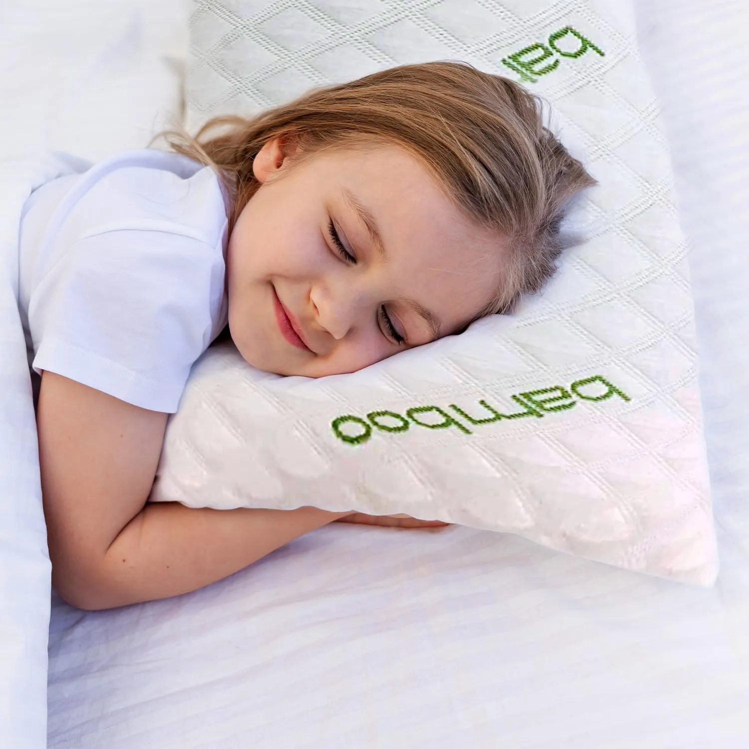 Kid's Super-Soft Shredded Memory Foam Bamboo Pillow