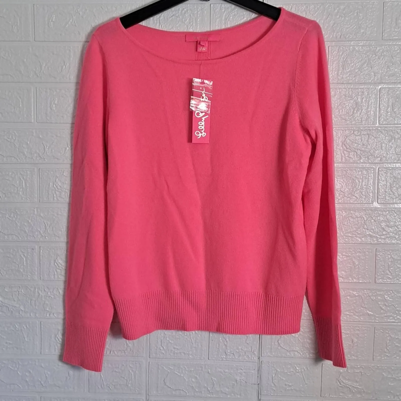 Lilly Pulitzer Fairley Cashmere Sweater Coral Sands LG