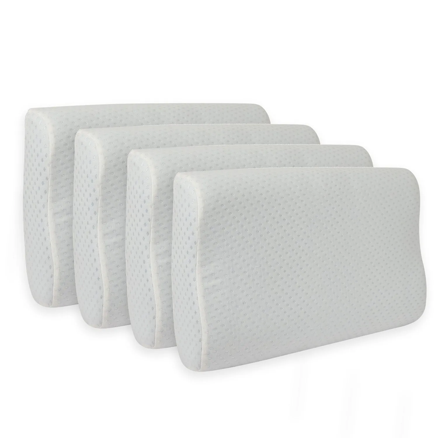 Orthopedic Memory Foam Cervical Contour Pillow with Cooling Gel