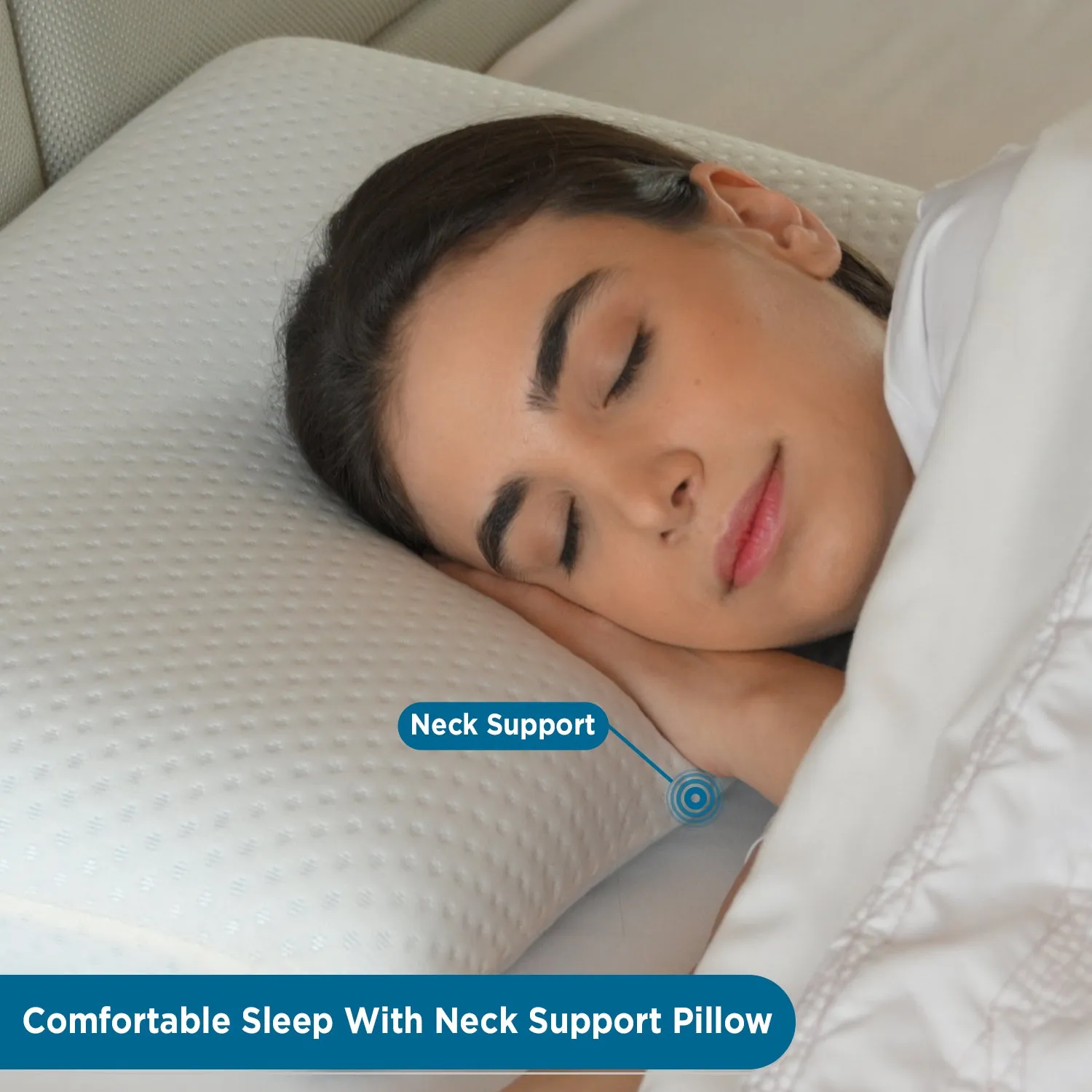 Orthopedic Memory Foam Pillow for Neck & Shoulder Pain