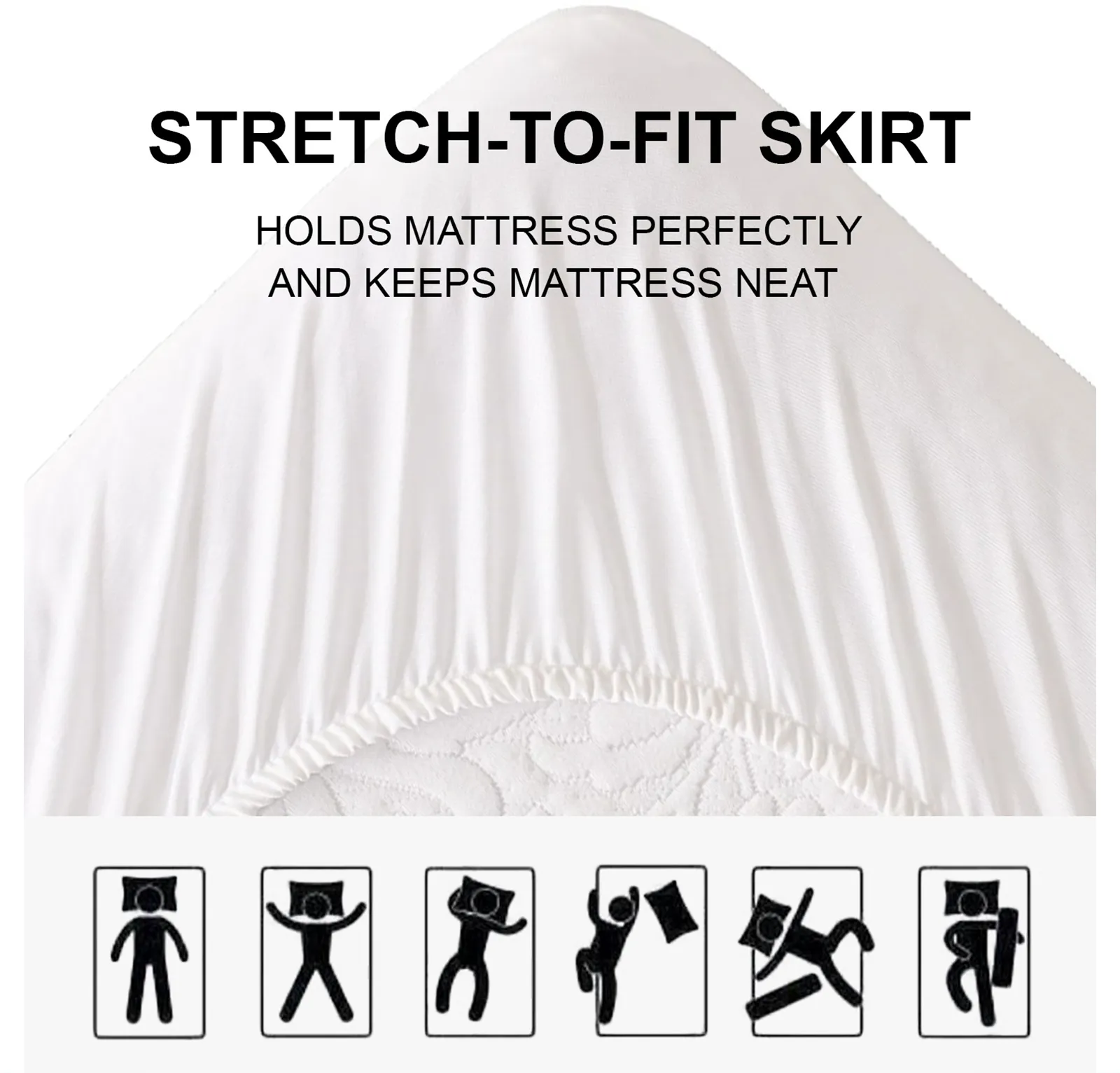 Overstuffed Cotton Sateen Mattress Pad