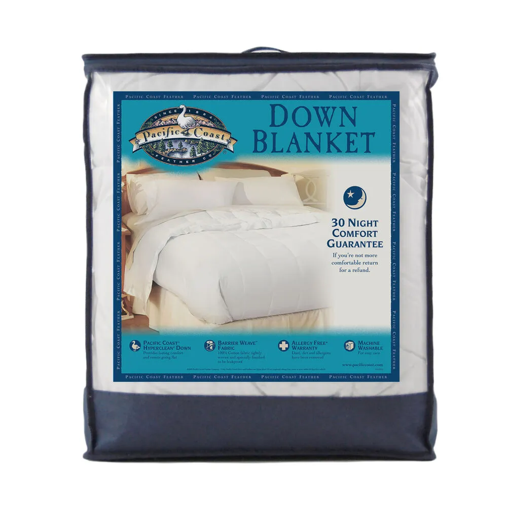 Pacific Coast Feather Satin Trim Blanket | White Goose Down