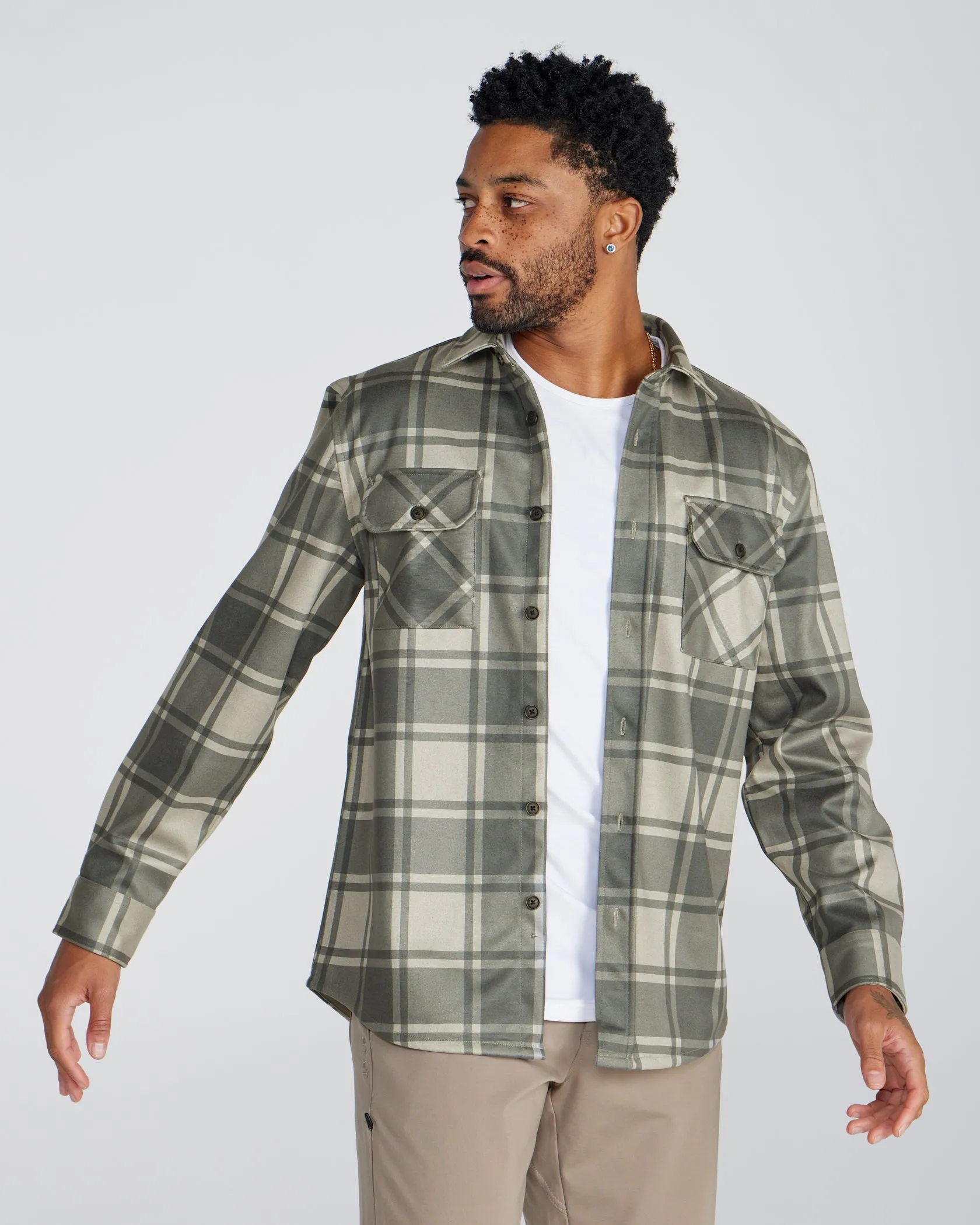 Plaid Coastal Overshirt <!-- Size S -->