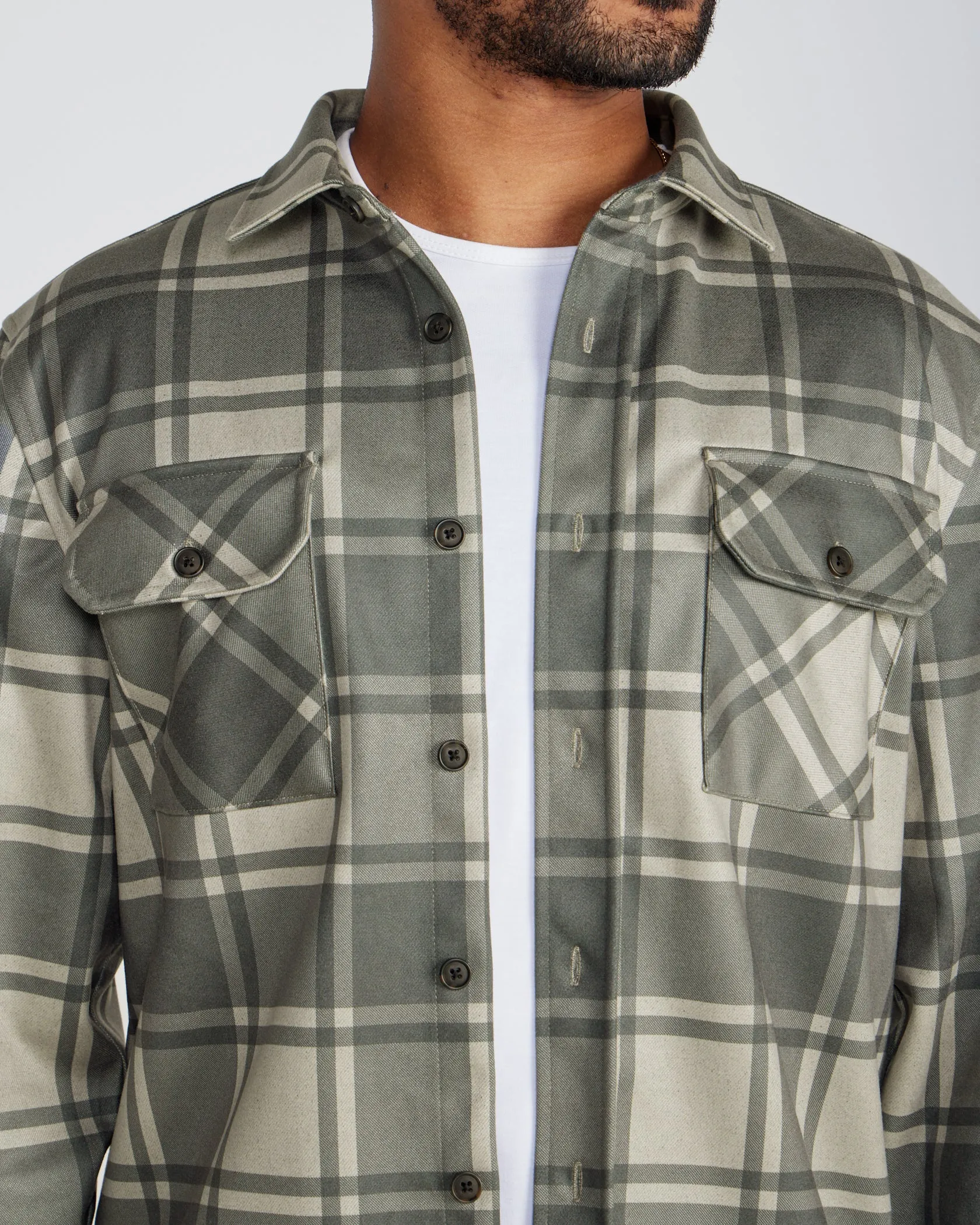 Plaid Coastal Overshirt <!-- Size S -->