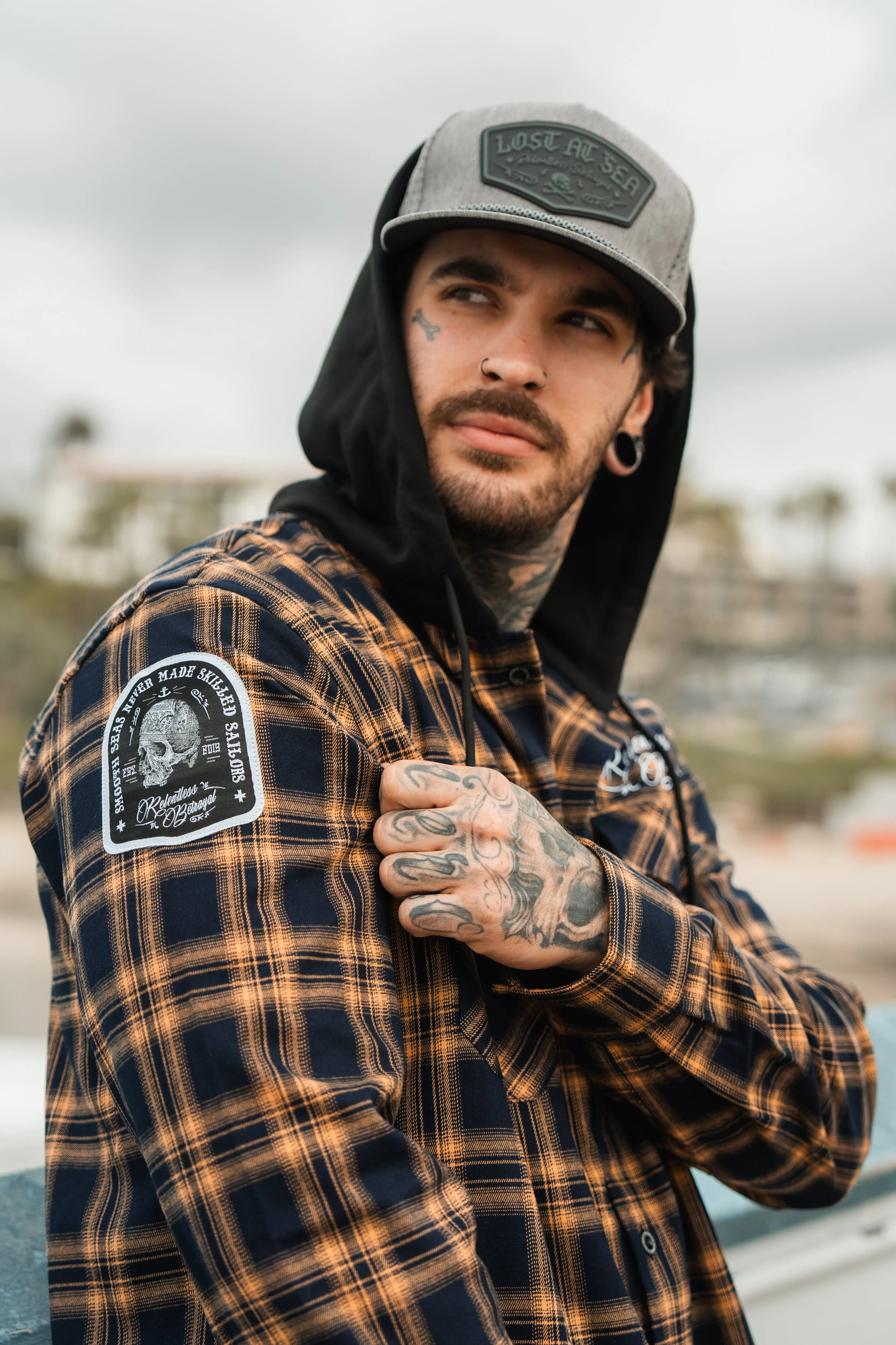 Skilled Sailor Premium Hooded Flannel