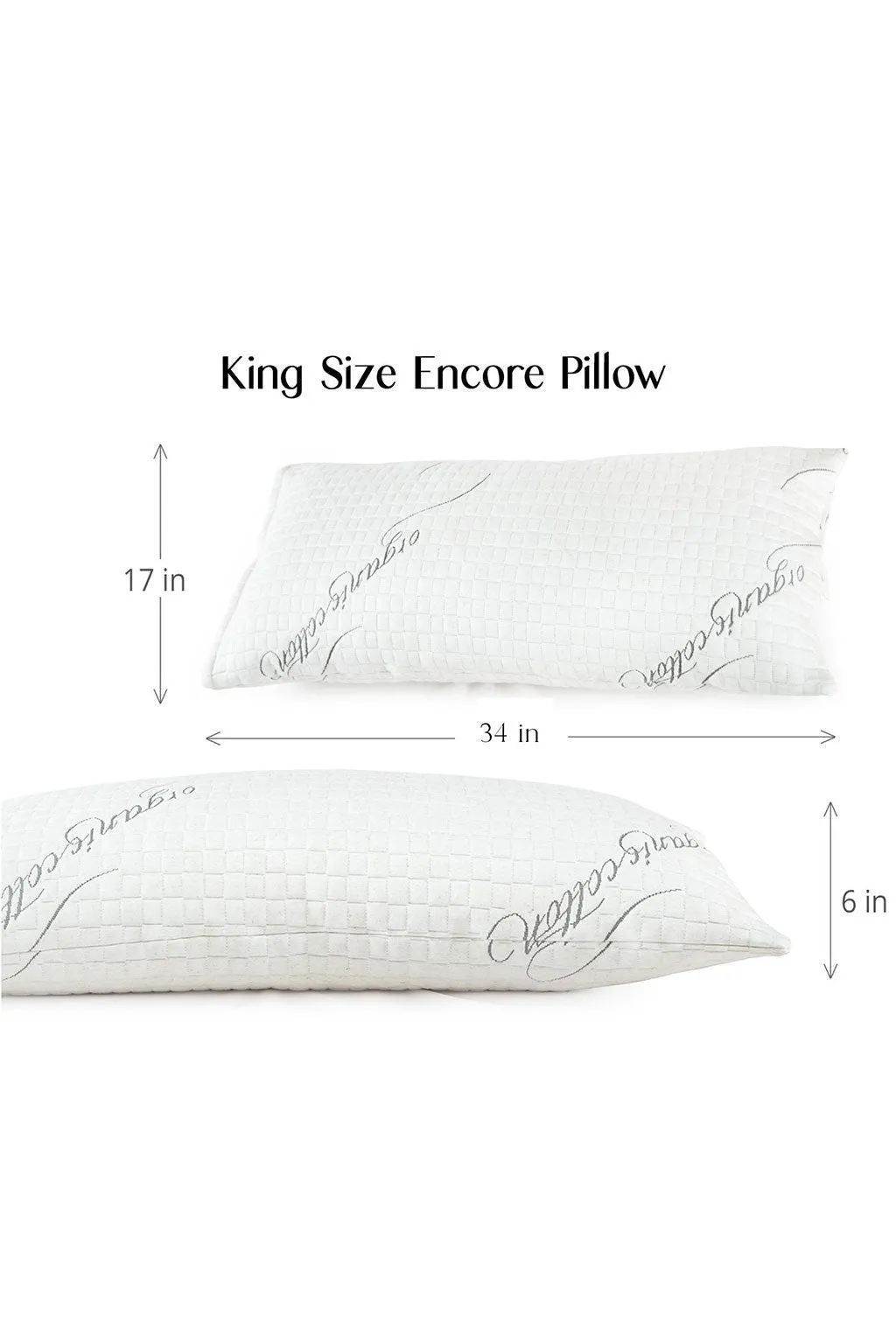 Sleep Artisan Encore Pillows : Natural Talalay Latex Pillow with Washable Cover and Adjustable Loft