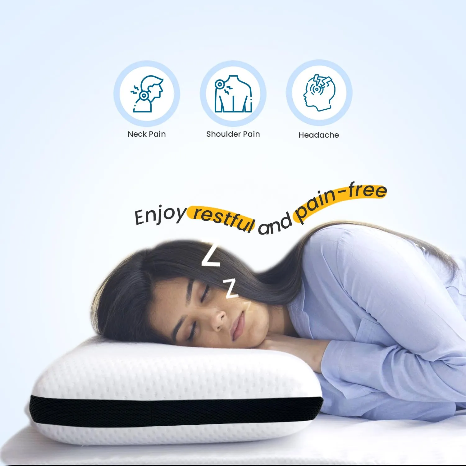 Small Standard Cooling Gel Memory Foam Pillow