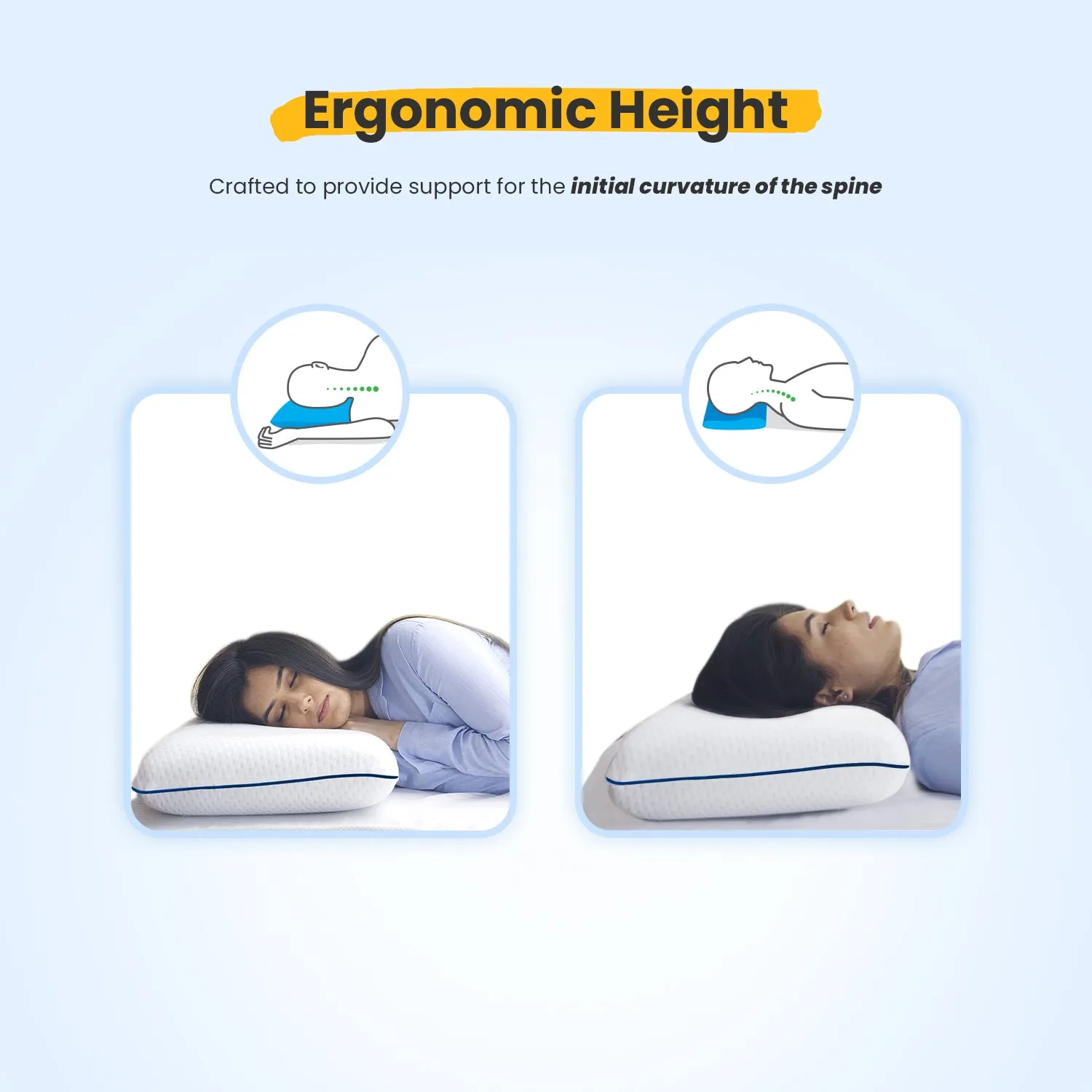 Small Standard Cooling Gel Memory Foam Pillow