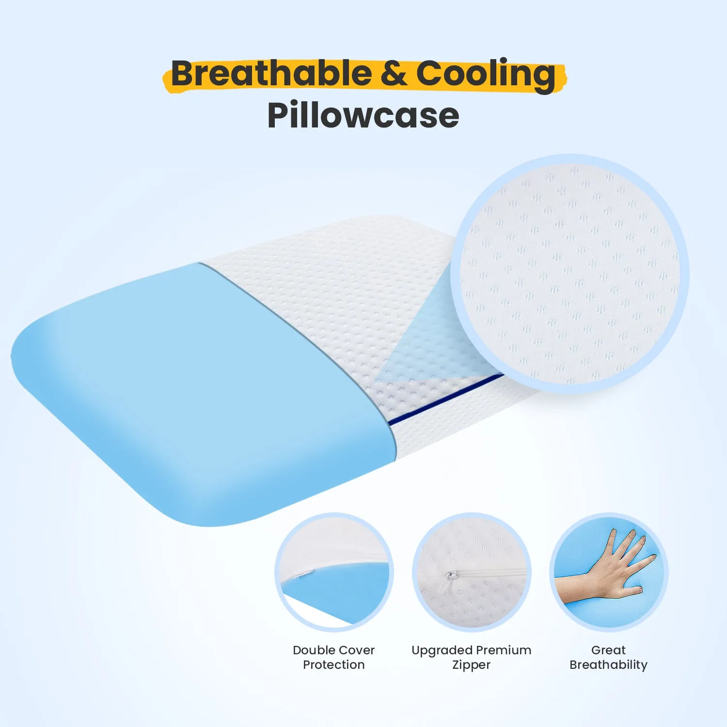 Small Standard Cooling Gel Memory Foam Pillow