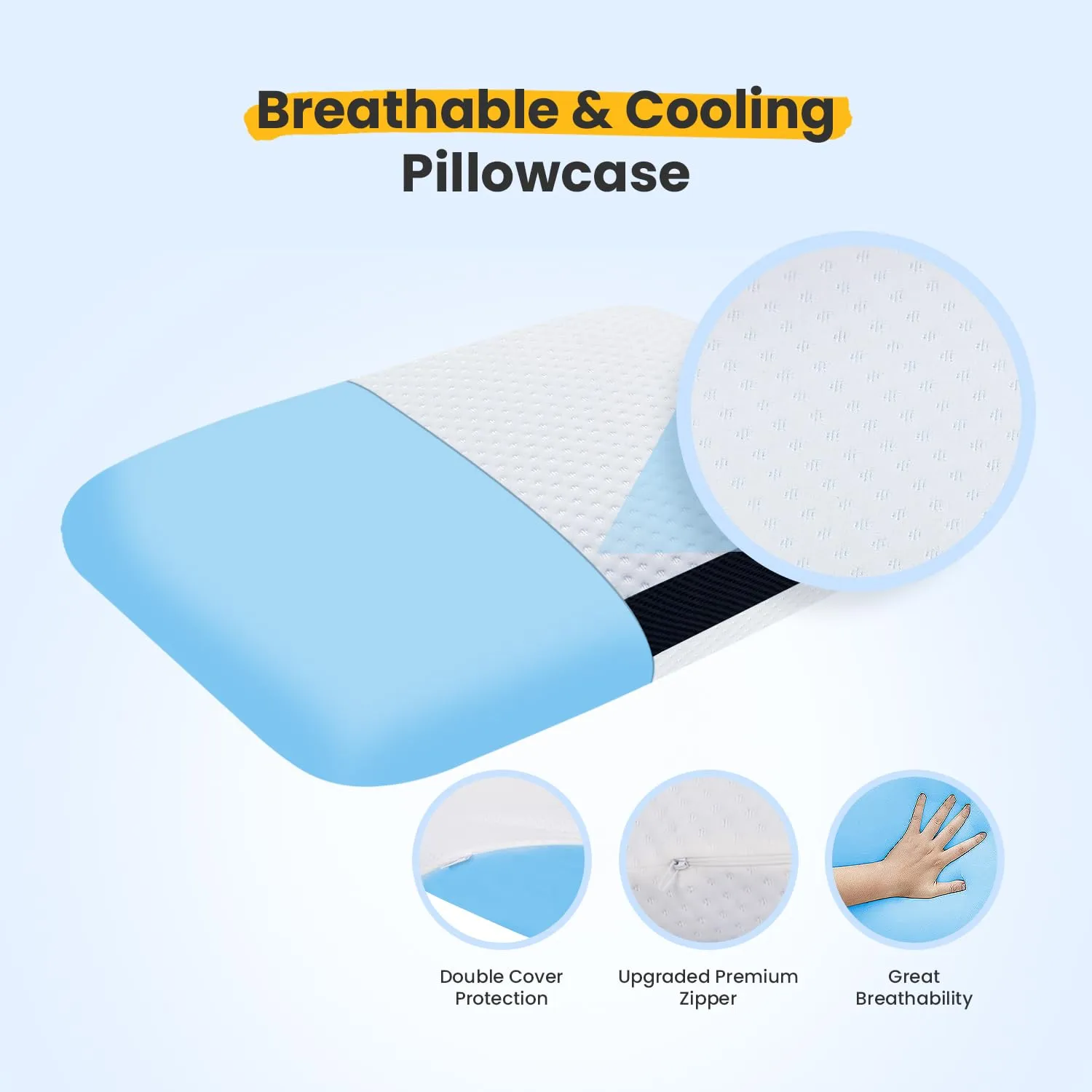 Small Standard Cooling Gel Memory Foam Pillow