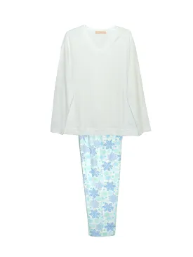 Snow Flake Flannel Plus Size Pajama Set