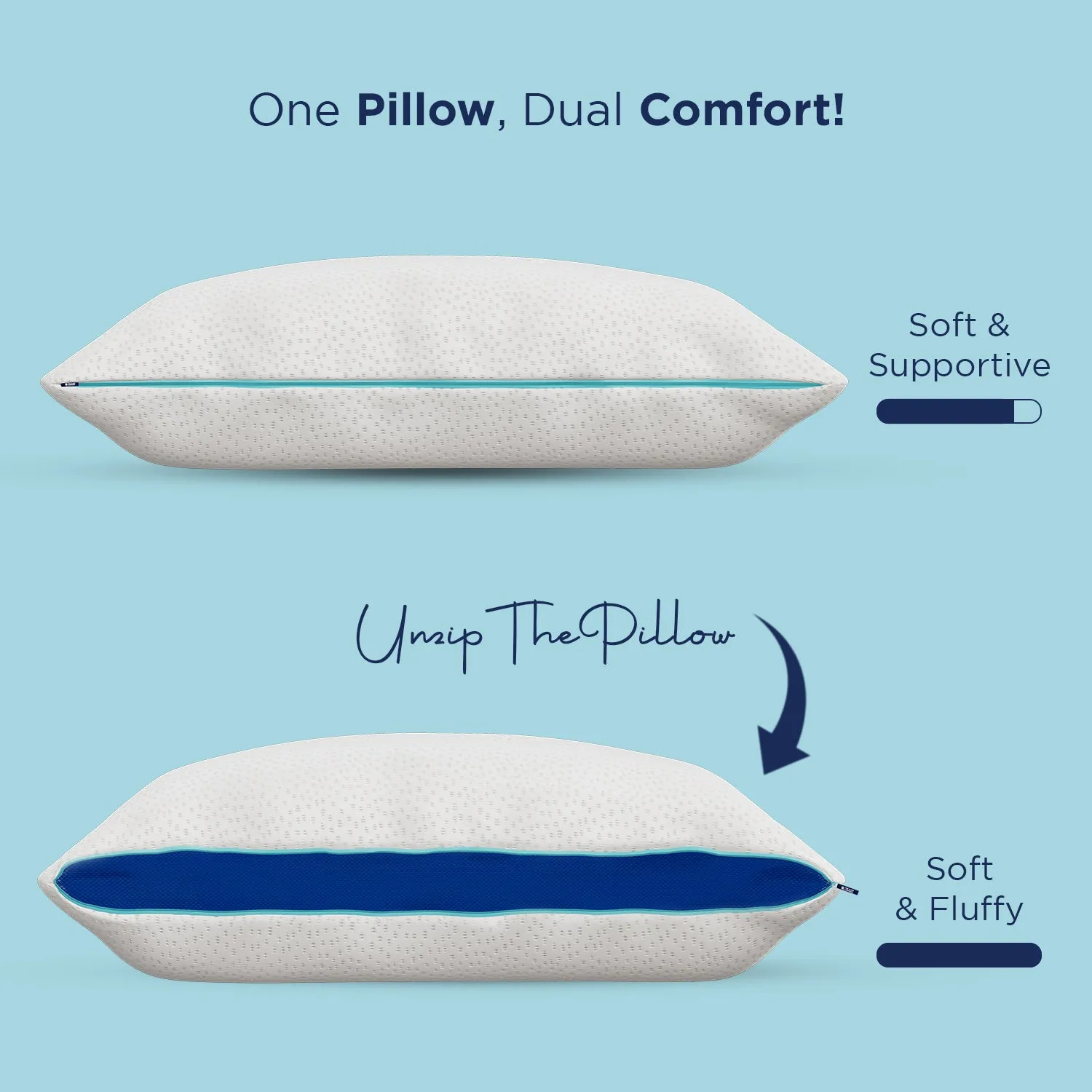 SnowTec Adjustable Plush Pillow