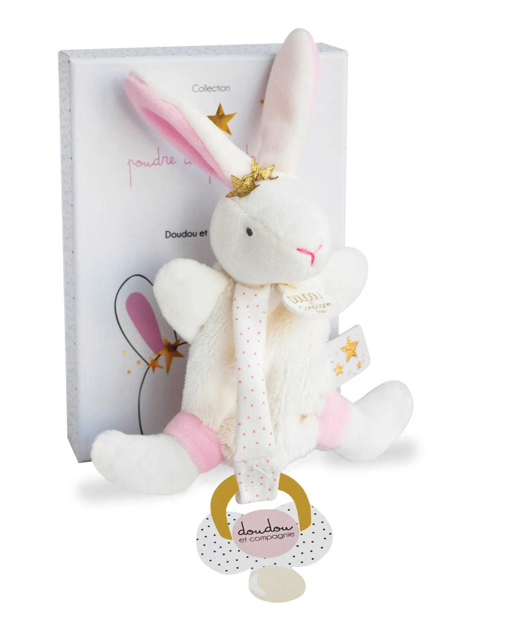 Star and Sailor Bunny Pacifier Clip