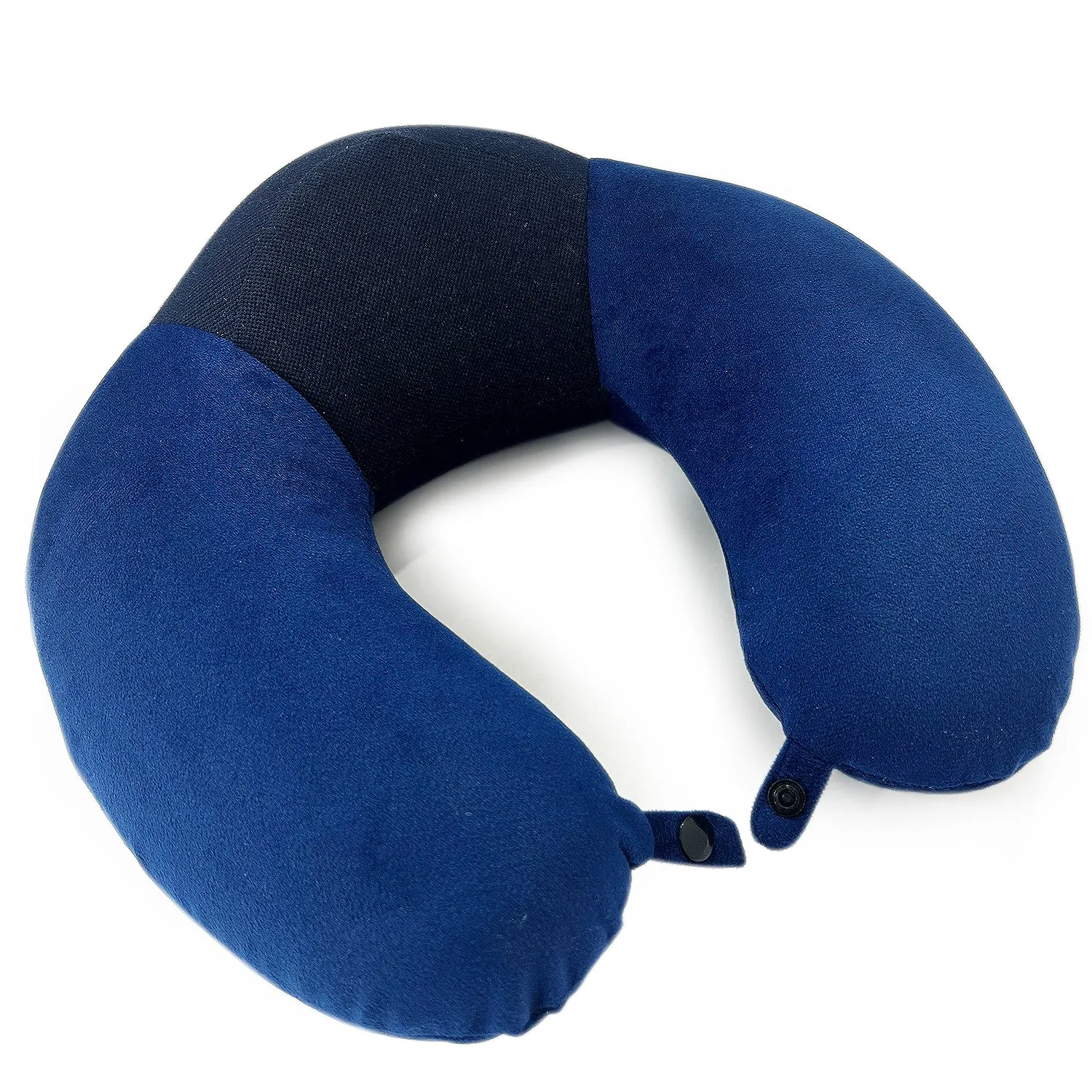 Super-Soft Memory Foam Raised Travel Neck Pillow - Velvet Fabric