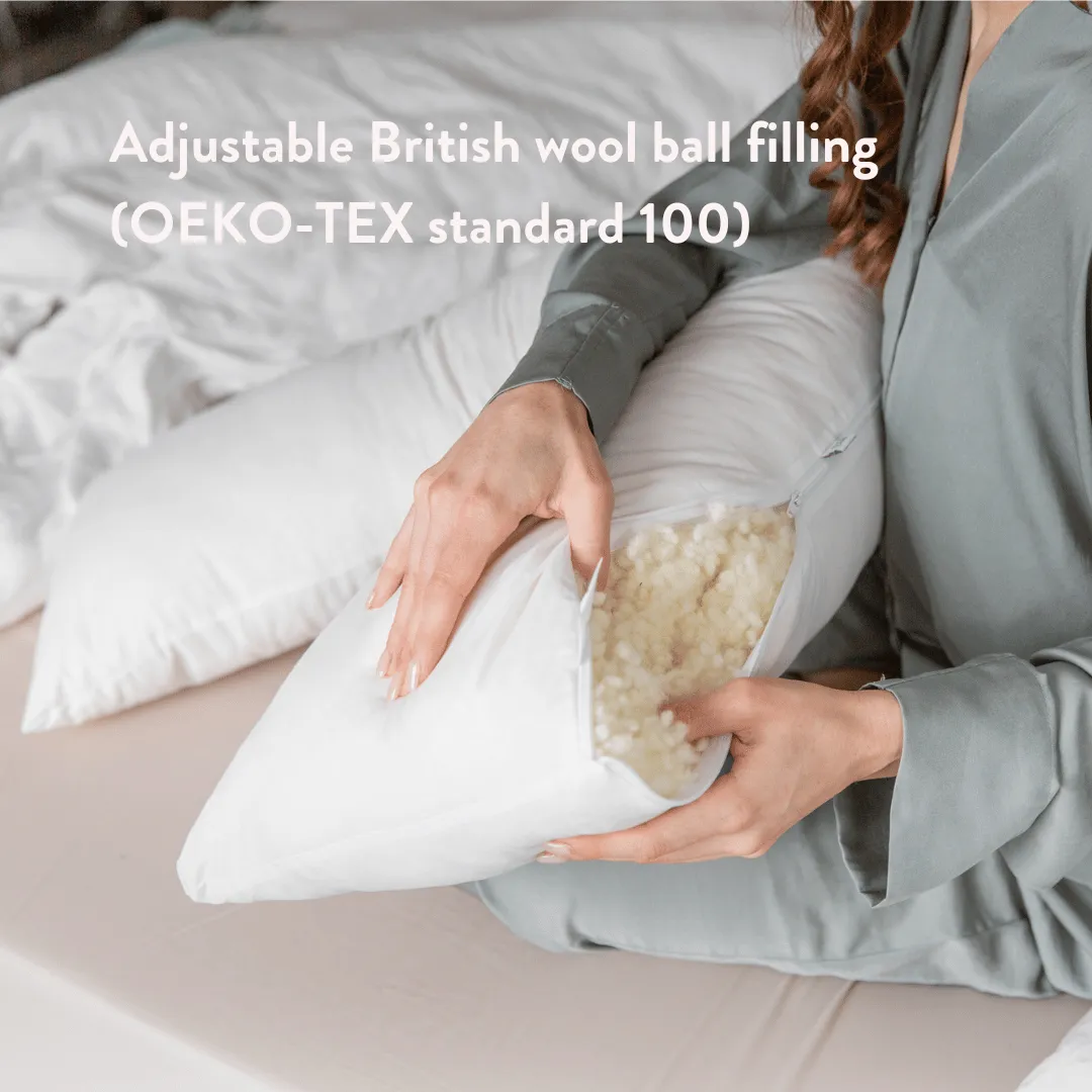 V Shaped British Wool Pillow