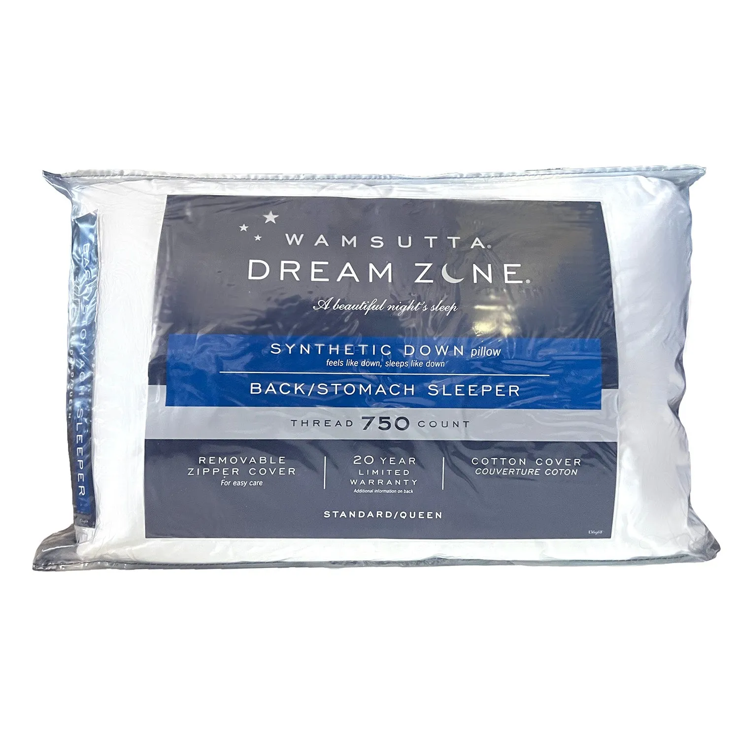 Wamsutta Dream Zone Synthetic Down Pillow | Back & Stomach Sleeper