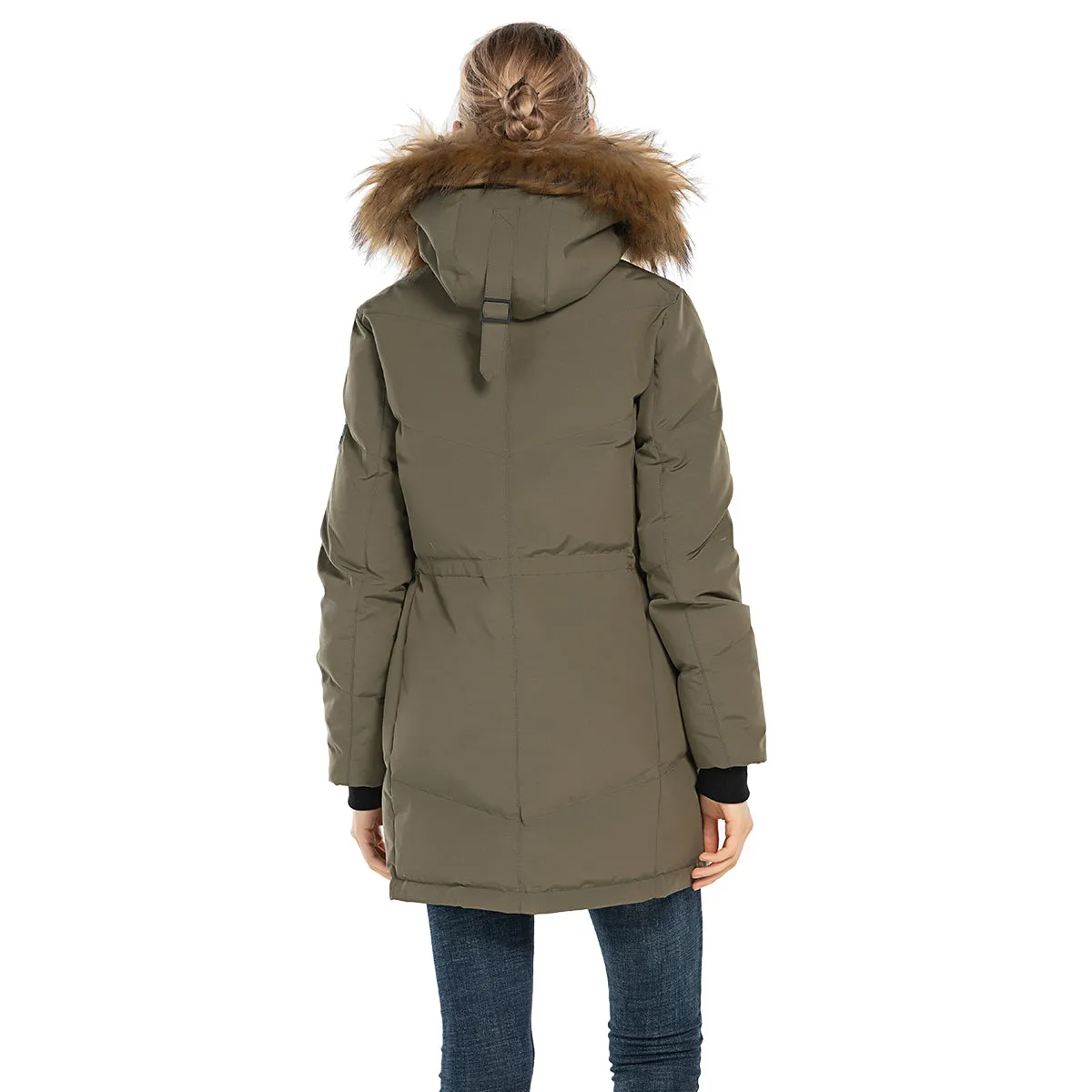 Women's Parka Jacket Goose Down Windbreaker